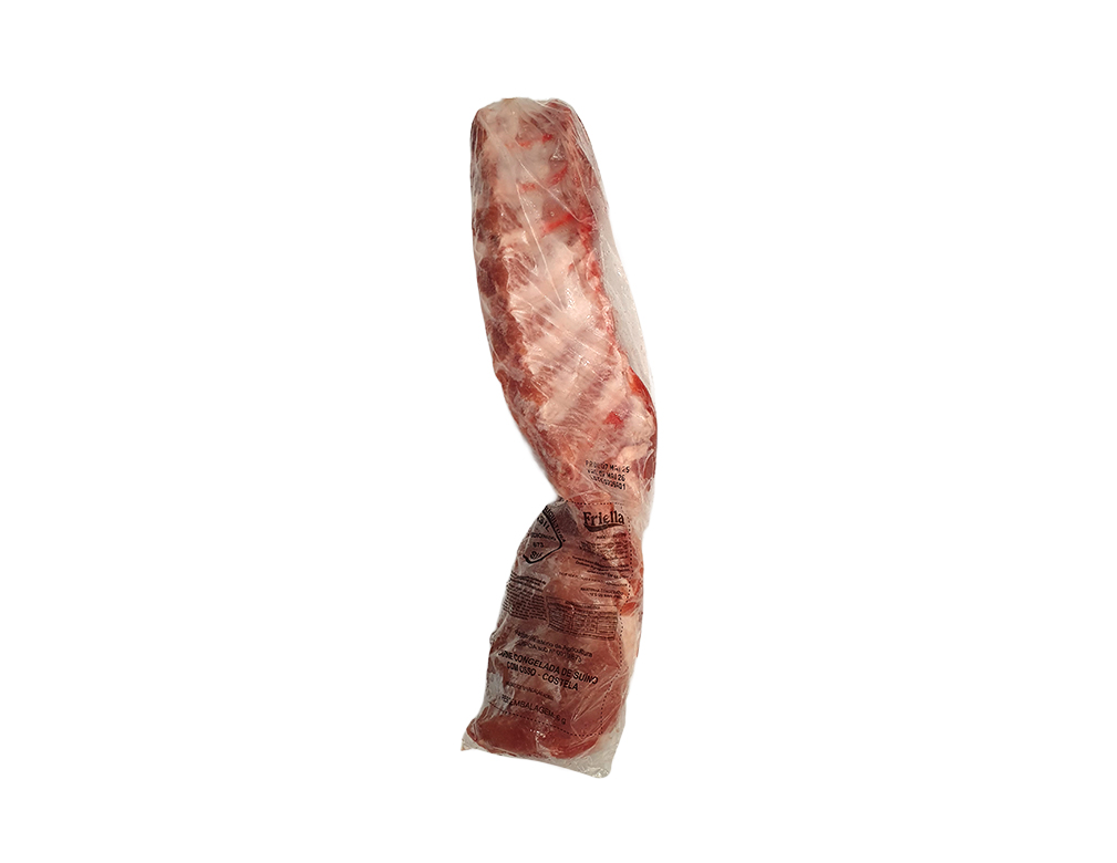 COSTELINHA SUÍNA CONGELADA EM TIRAS COM OSSO FRIELLA 1 KG (CX 20 KG)